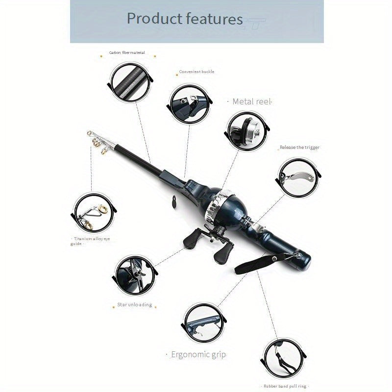 Portable Folding Fishing Rod and 21 Piece Combo Set - Parry's Picks