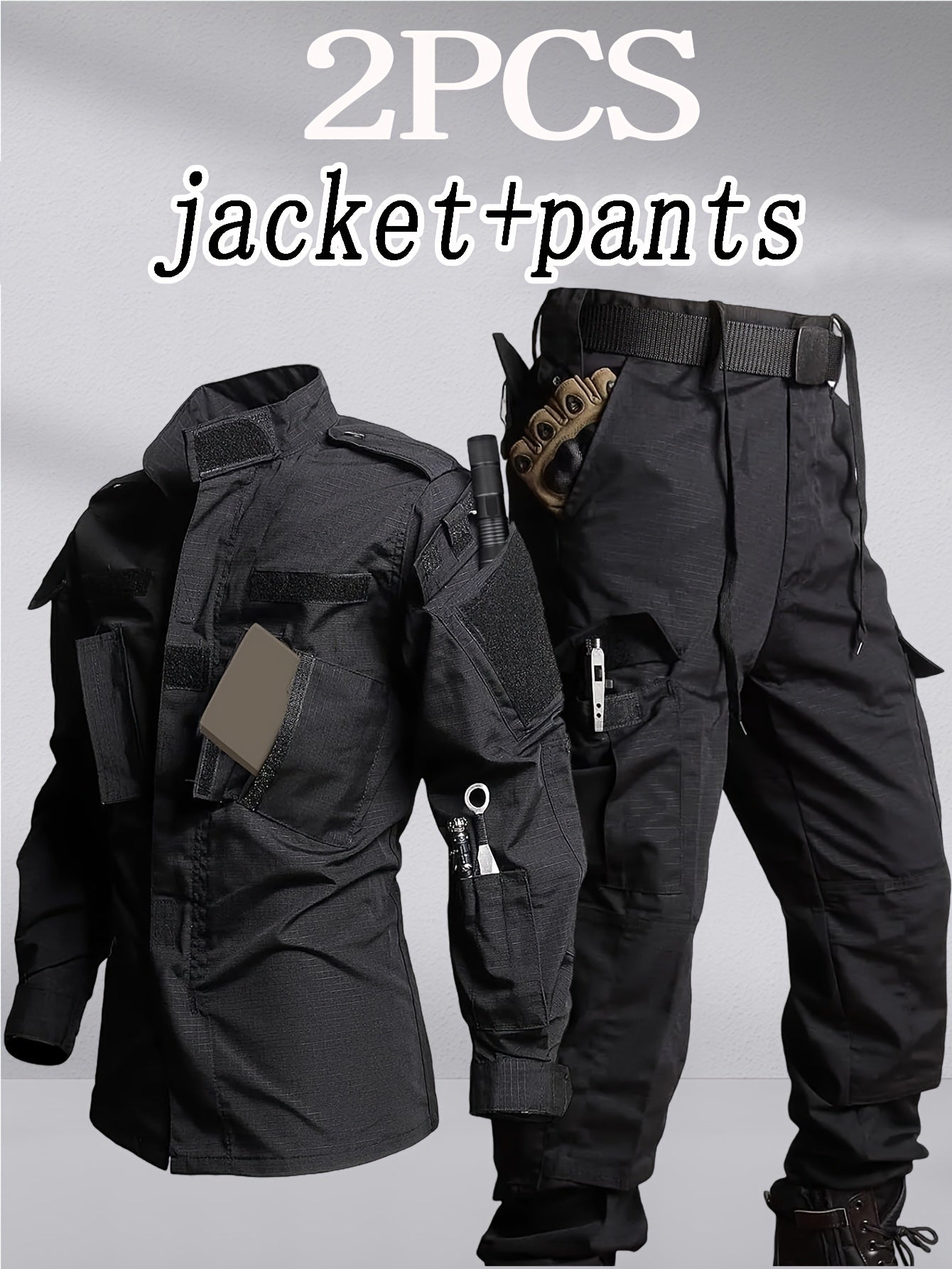 Hunger Equipment Men's Work Pants and Outdoor Jacket Set - Parry's Picks