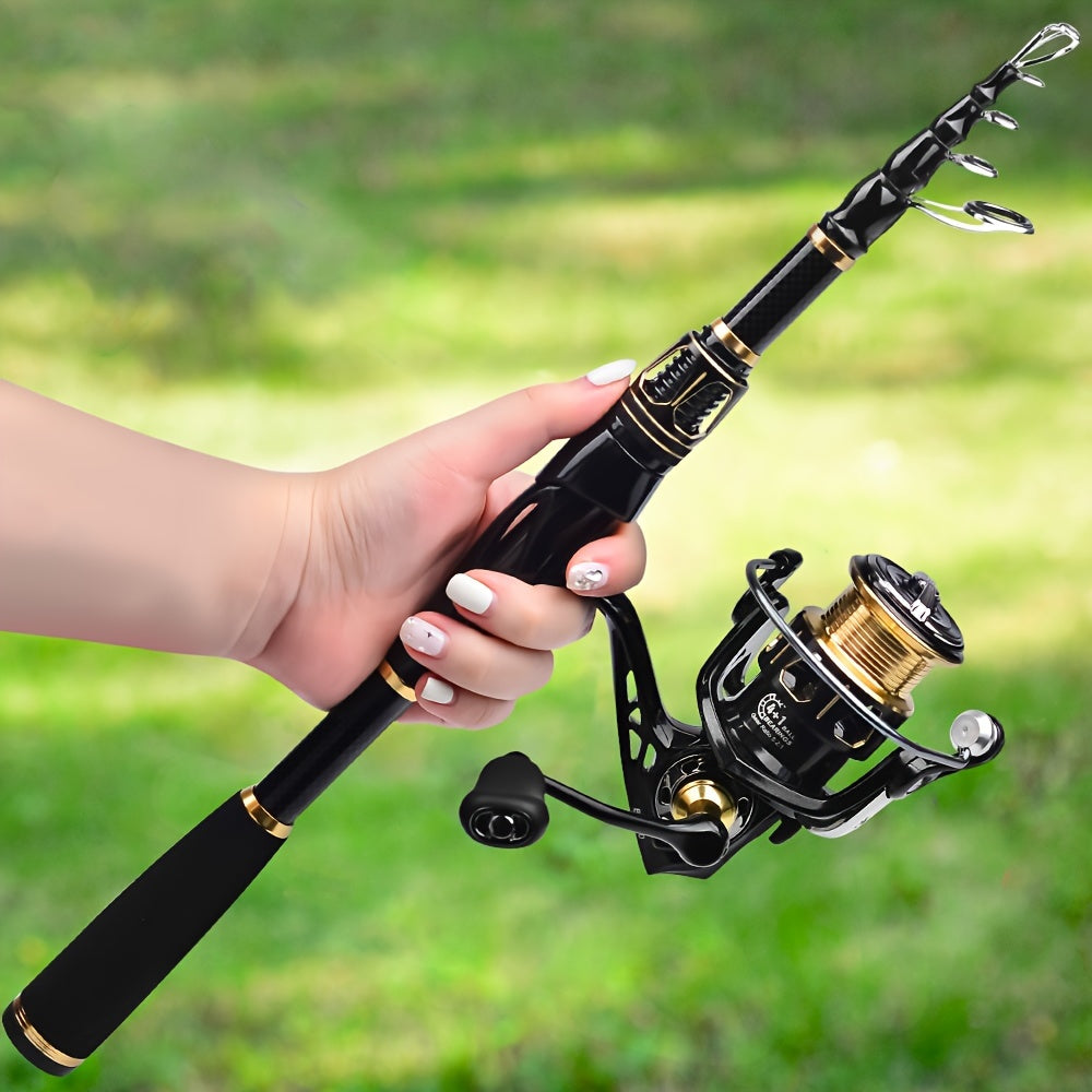 PROBEROS Fishing Rod Reel Combo Kit Spinning Reel Full Set