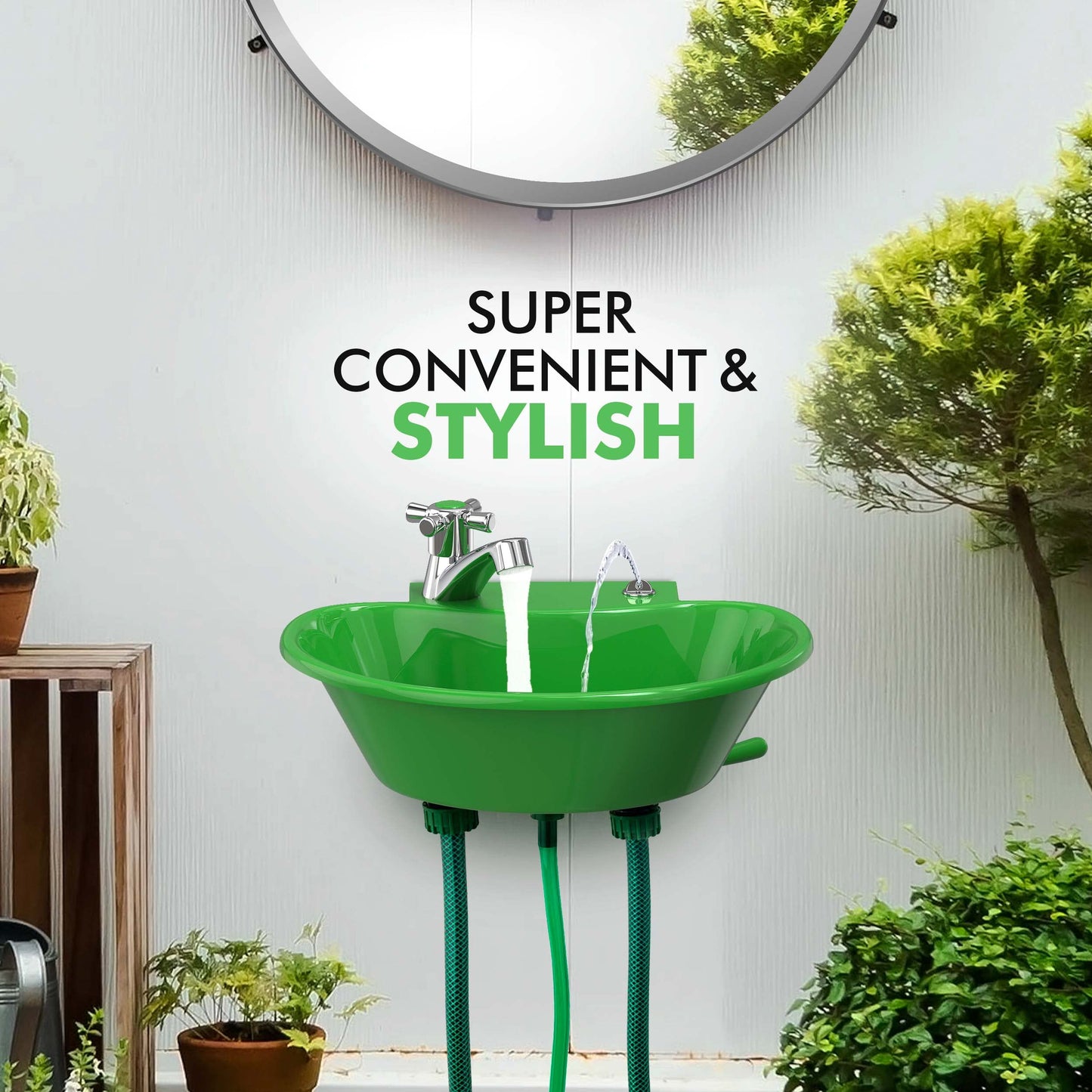 Tribello Outdoor Sink And Drinking Fountain 2 In 1
