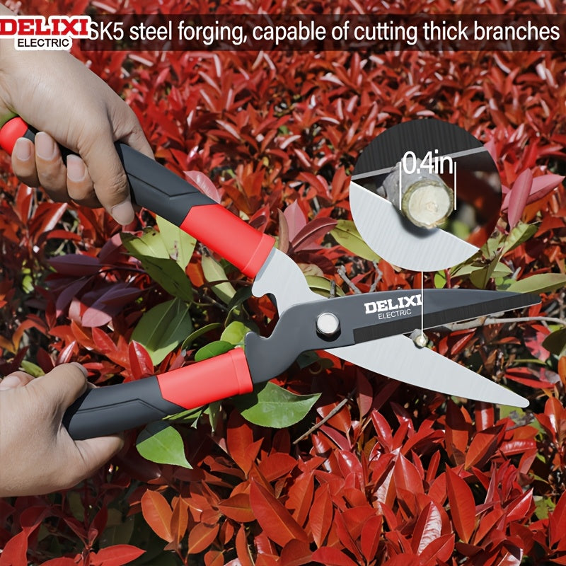 Delixi Electric Pruning Shears and Fence Shears Garden Tool Set - Parry's Picks