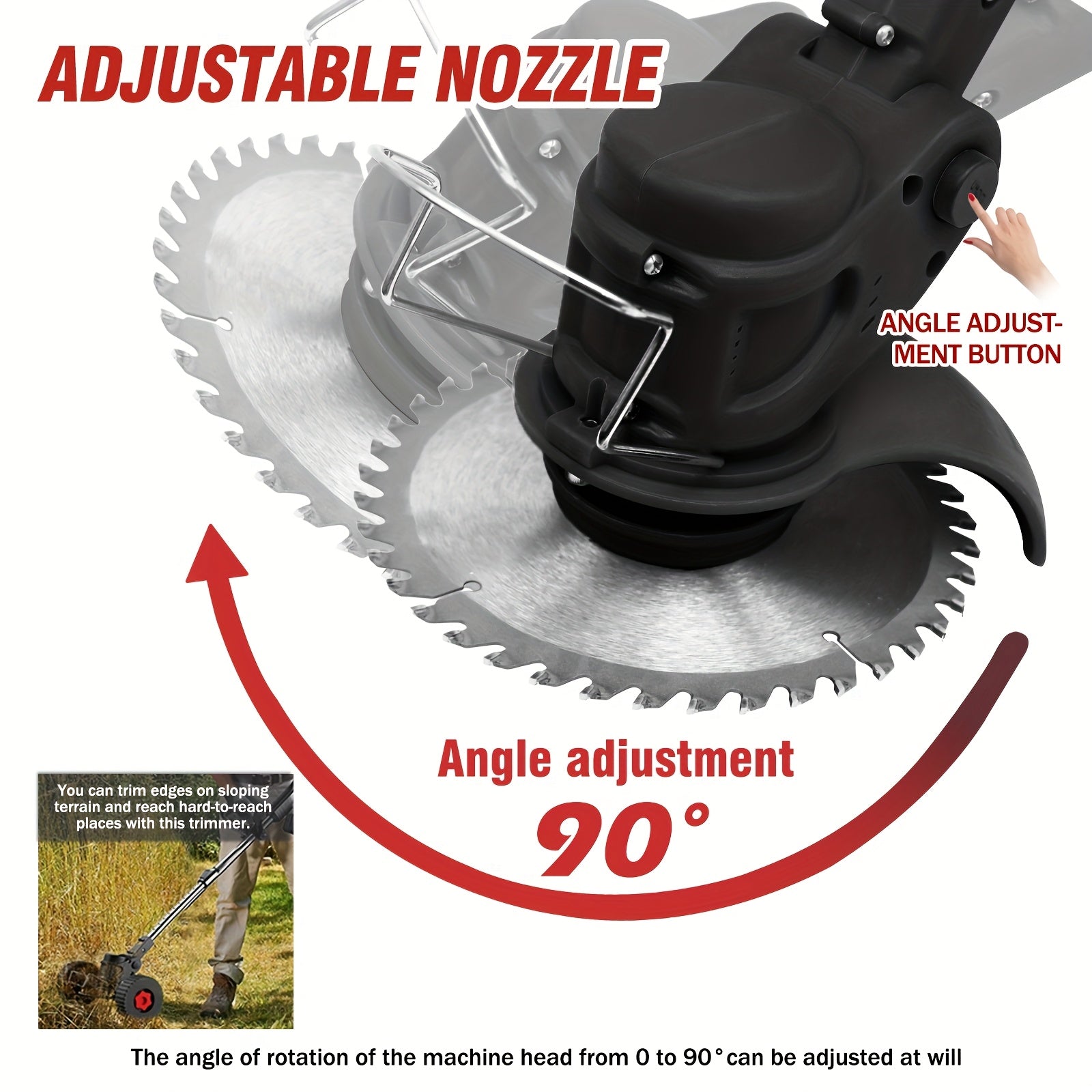 Powerful 24V Cordless Electric Weed Eater with 4-in-1 Functions - Parry's Picks