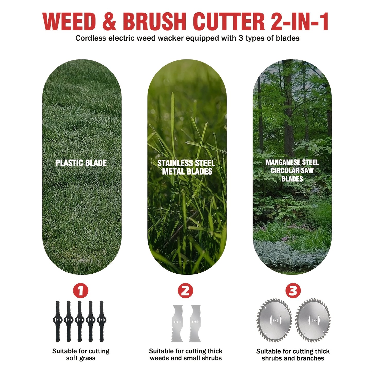 Cordless Electric Weed Wacker for Effortless Lawn Care