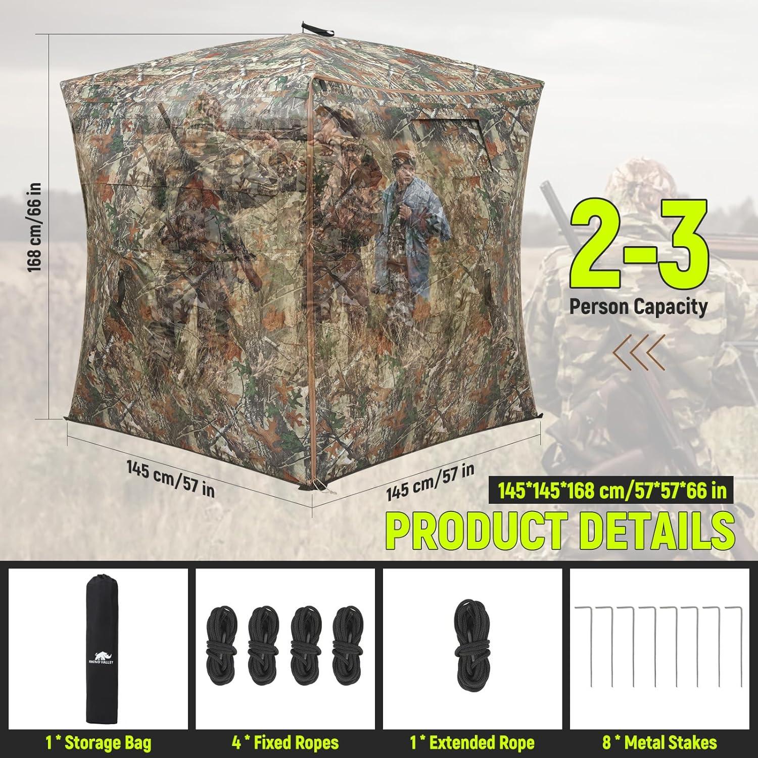 Two To Three Person Pop Up Hunting Blind Tent Setup - Parry's Picks