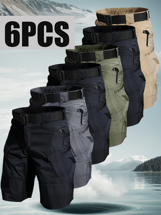 Mens Cargo Hiking Shorts With Multiple Pockets For Outdoors