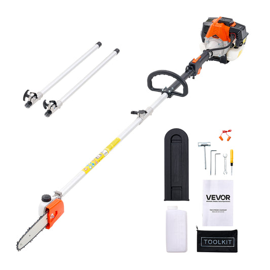 Gas Pole Saw With Extendable Pole For Tree Trimming