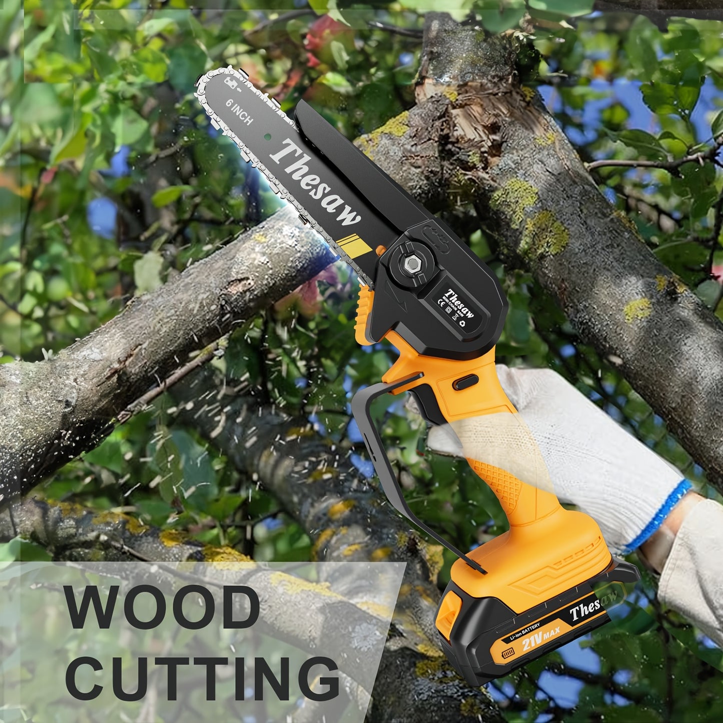 Cordless Mini Chainsaw For Effortless Wood Cutting And Pruning - Parry's Picks