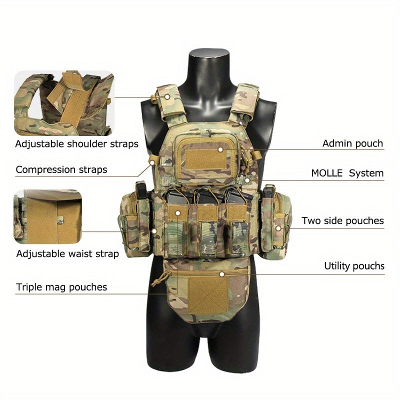 Yakeda Tactical Vest and Belt Molle System for Outdoor Use