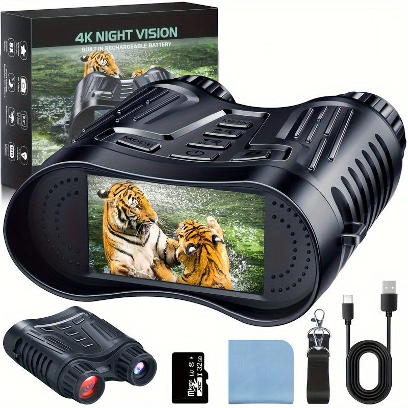 4K Infrared Night Vision Binoculars 300M Detection Range