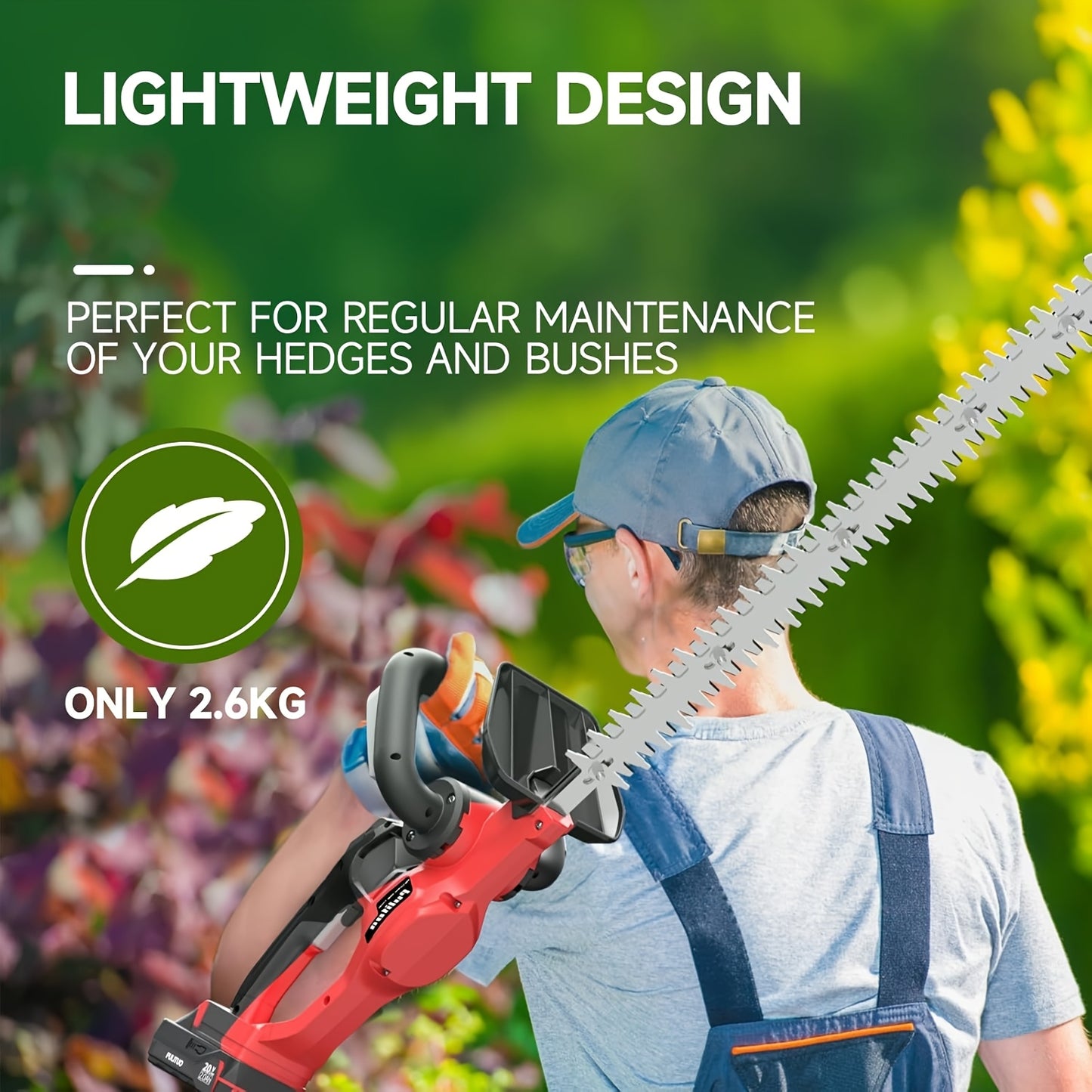 PULlTUO Cordless Hedge Trimmer with Dual-Action Blades - Parry's Picks