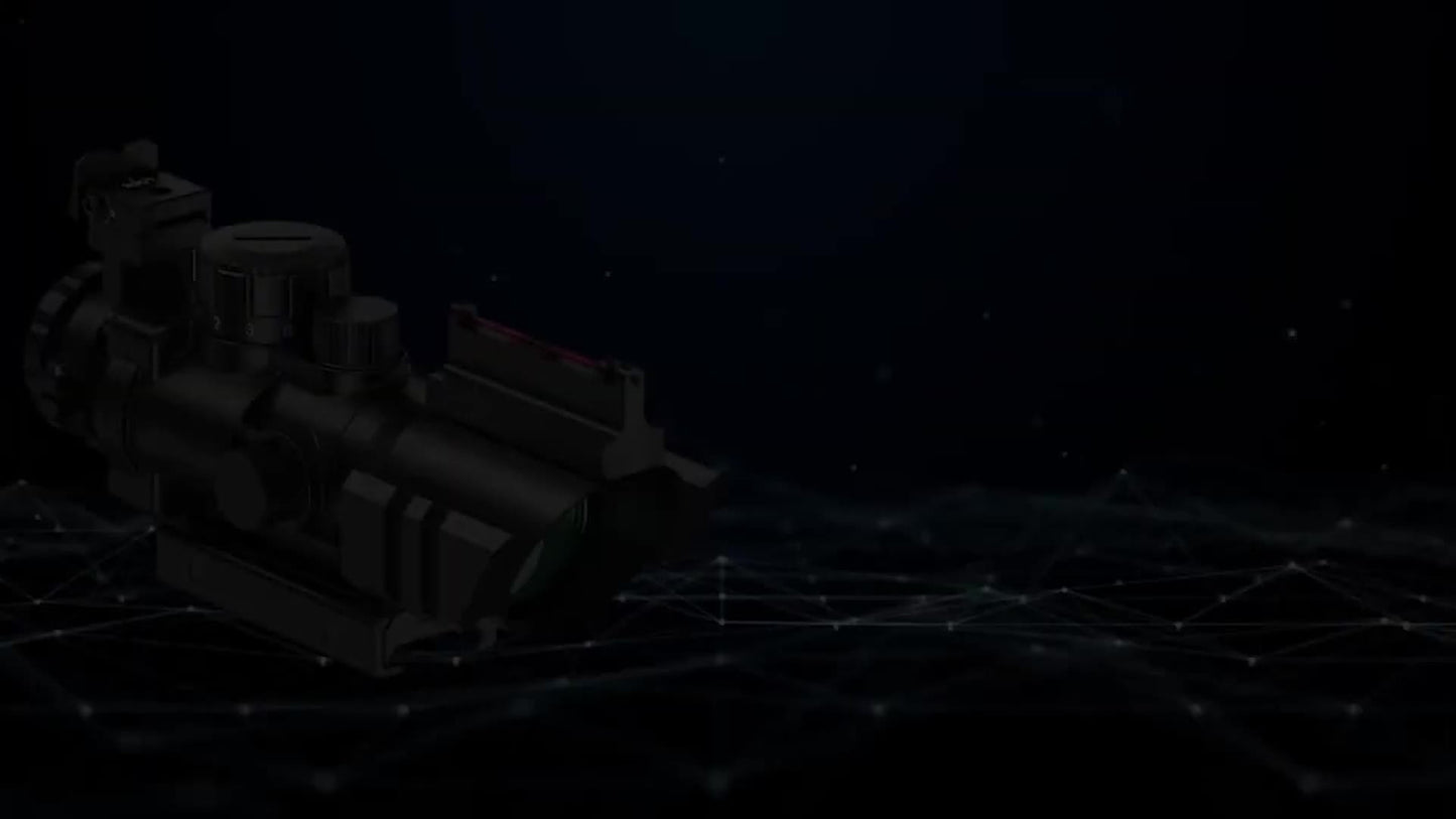 Feyachi Rifle Scope Illuminated Reticle with Sights
