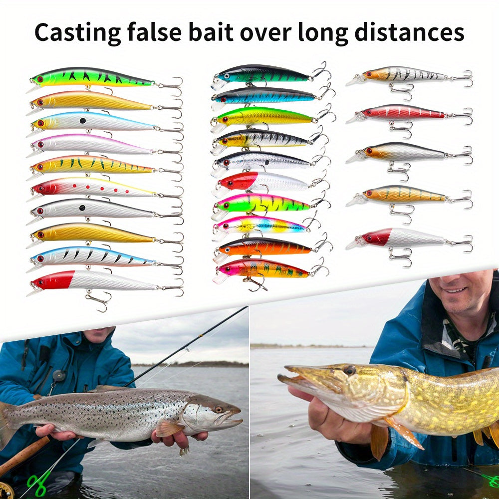 TSKS 140Pcs All Powerful Fishing Lure Kit With ABS Hard Baits And Soft Lures For Freshwater And Saltwater Tackle