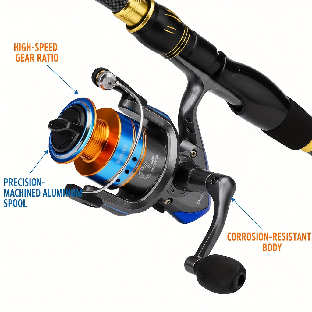 Sea Fishing Rod And Reel Combos With Tackle Bag For Saltwater And Freshwater Carbon Fiber Surf Spinning