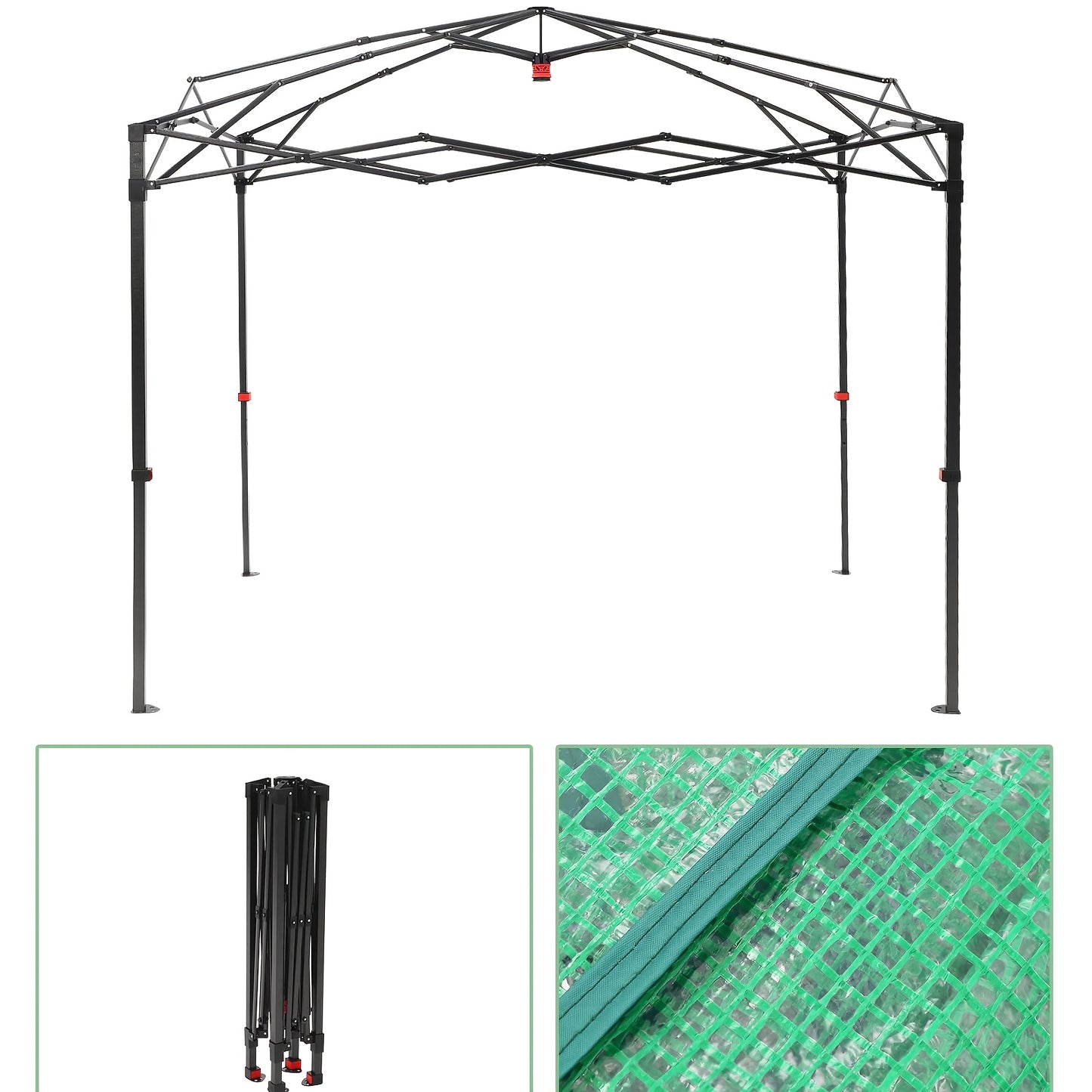 Portable Greenhouse Kit For Gardening With Zipper Door