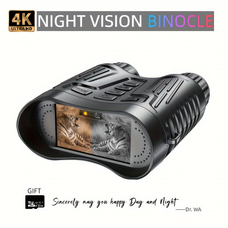 4K Infrared Night Vision Binoculars 300M Detection Range
