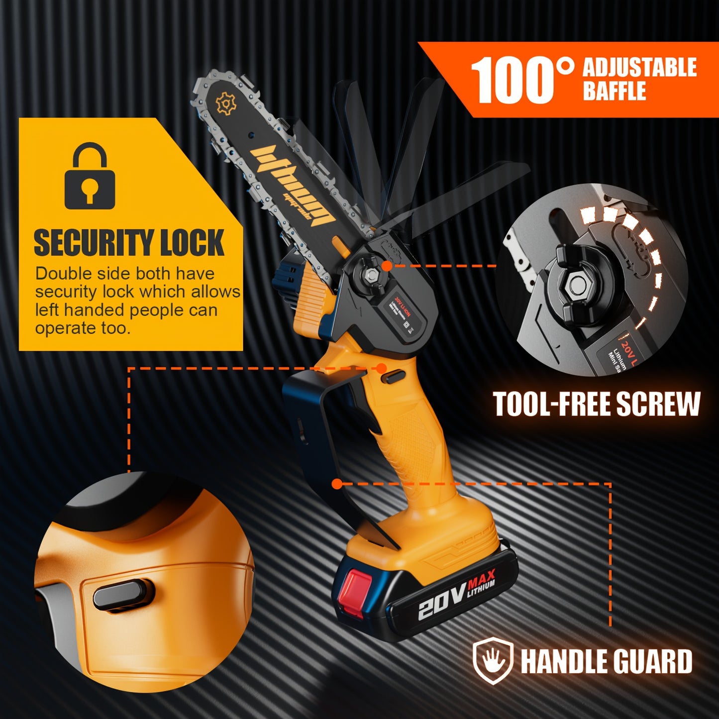 Cordless Mini Chainsaw For Effortless Wood Cutting And Pruning - Parry's Picks