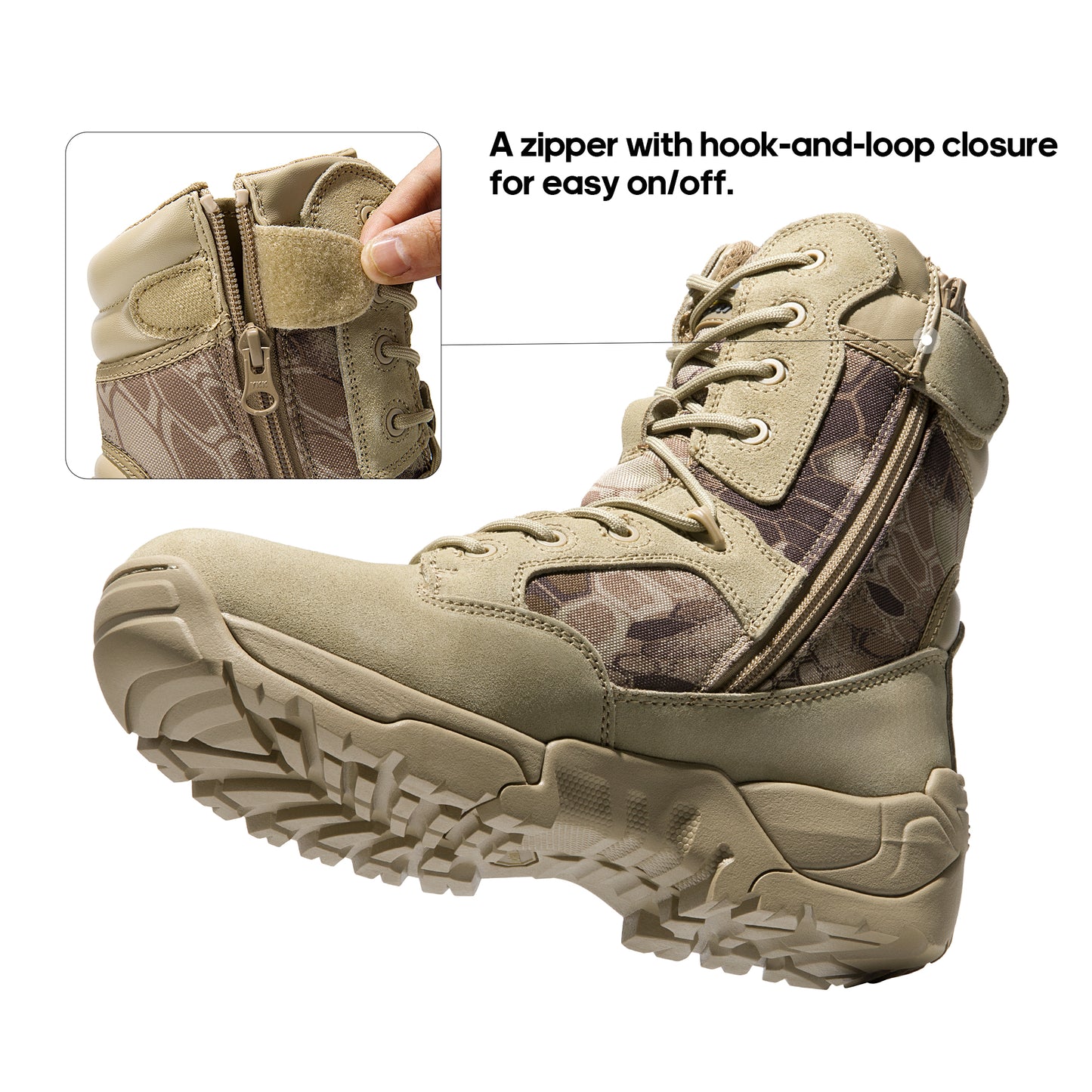 NORTIV 8 Men's Waterproof Tactical Boots for Outdoor Activities - Parry's Picks