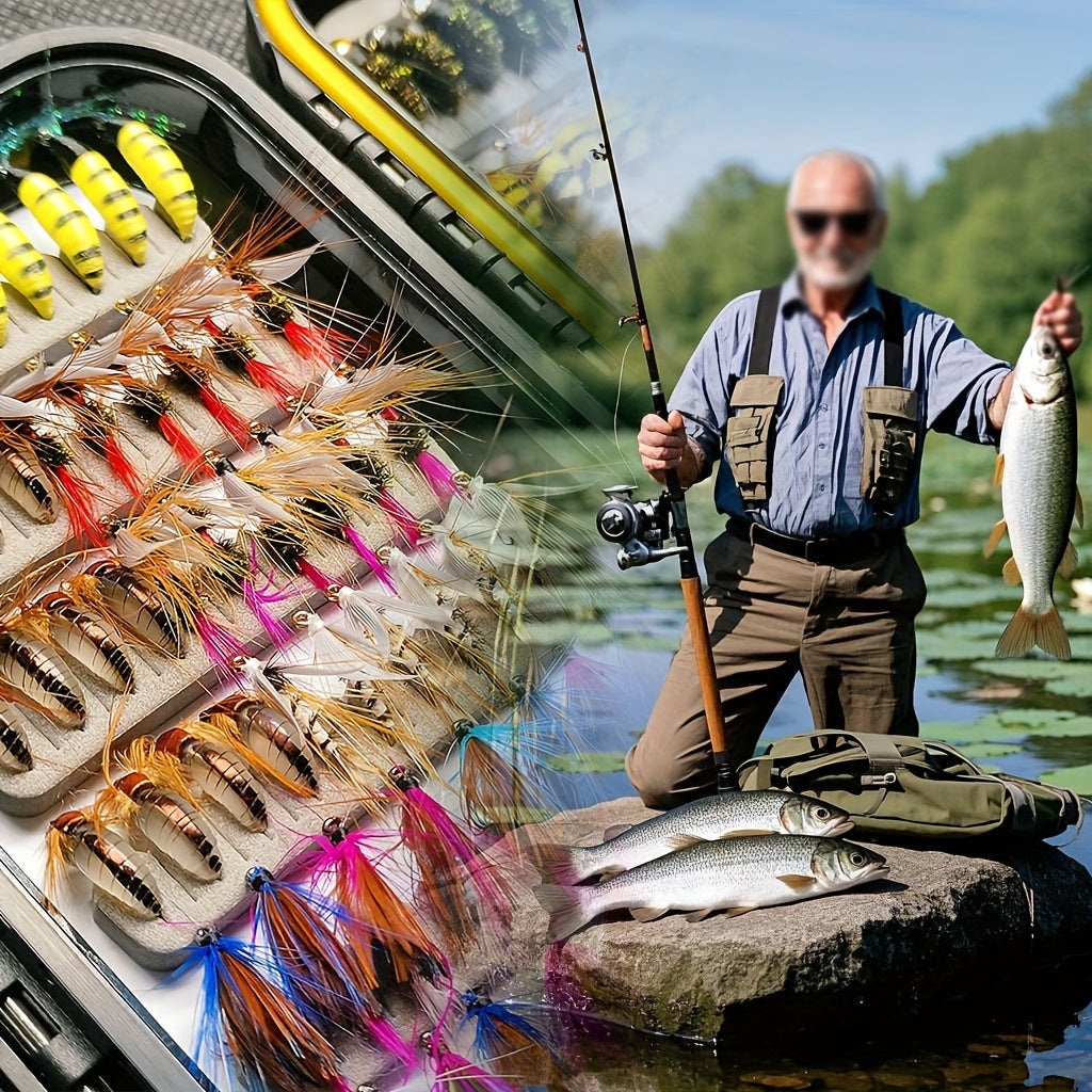 QIEVCRME Fly Fishing Lure Set Nymph Streamer Assortment