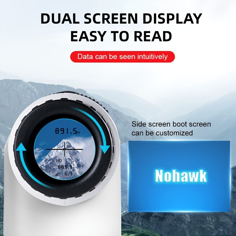 Nohawk USB Rechargeable Laser Rangefinder With Side Display