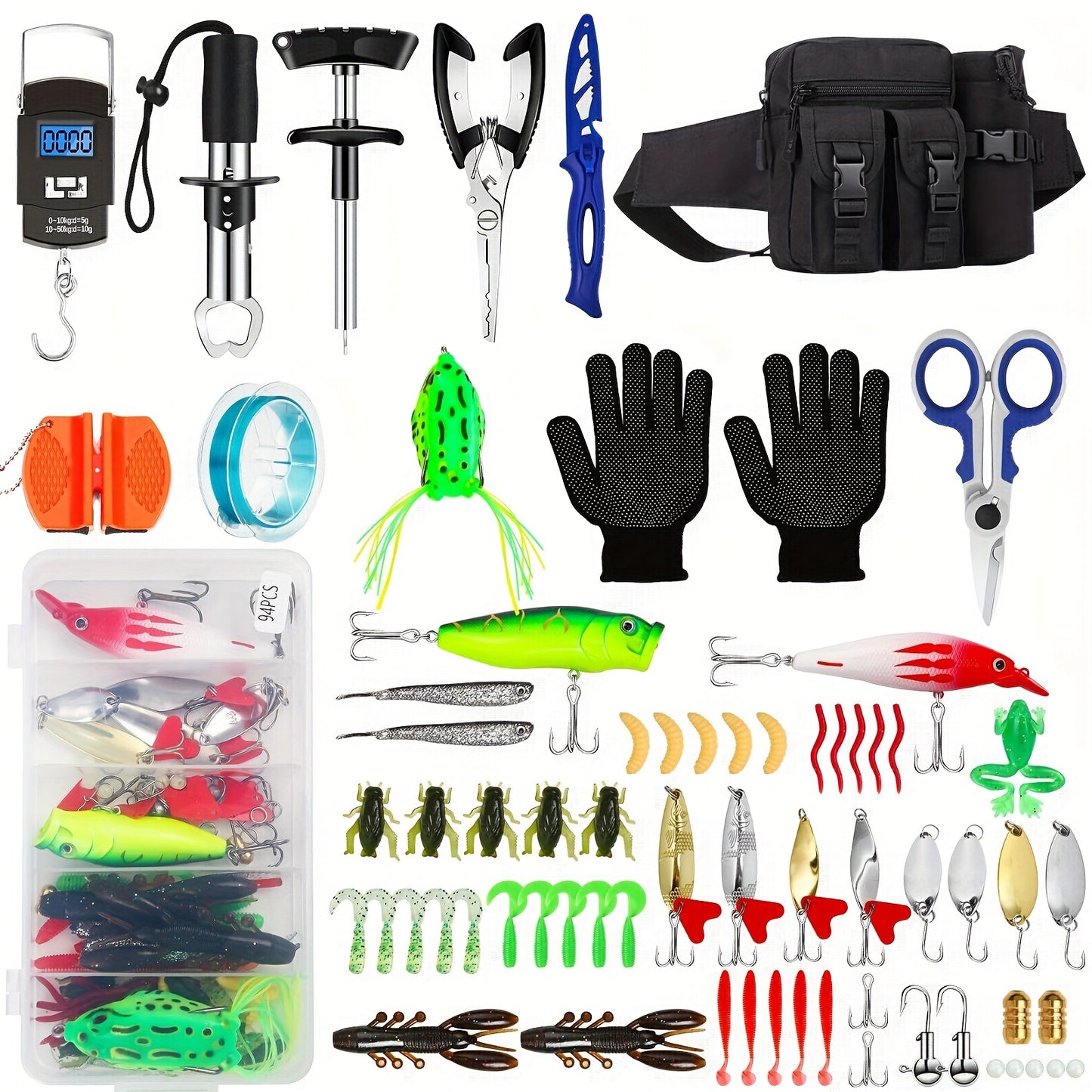 Aluminum Alloy Fishing Tool Kit With Pliers And Scissors
