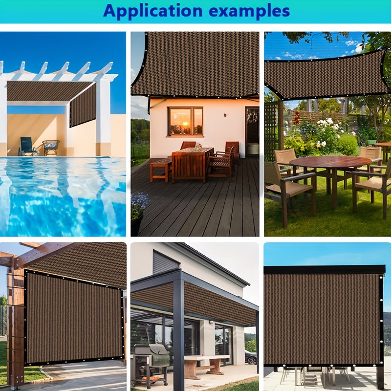 Coffee Colored Encrypted Shading Net for Outdoor Sun Protection - Parry's Picks