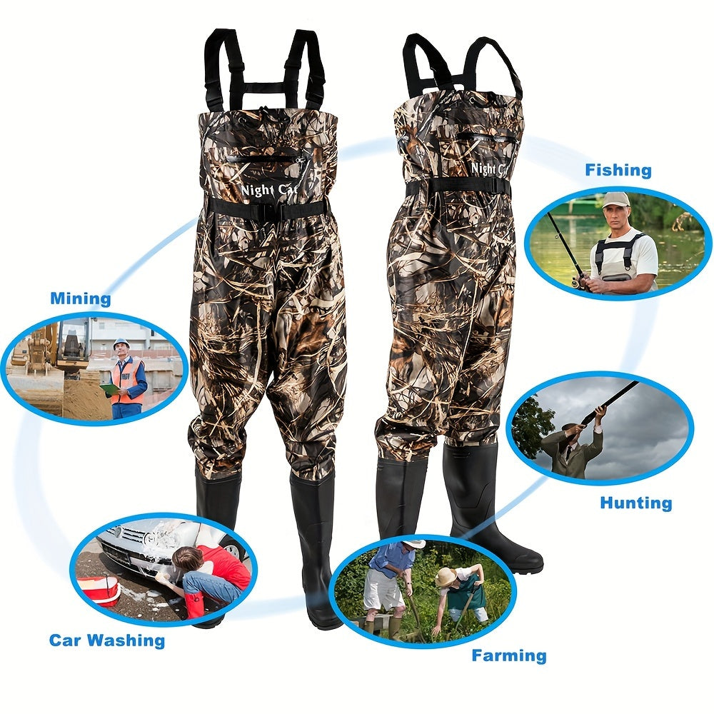 Night Cat Fishing Chest Waders With Breathable Bootstraps