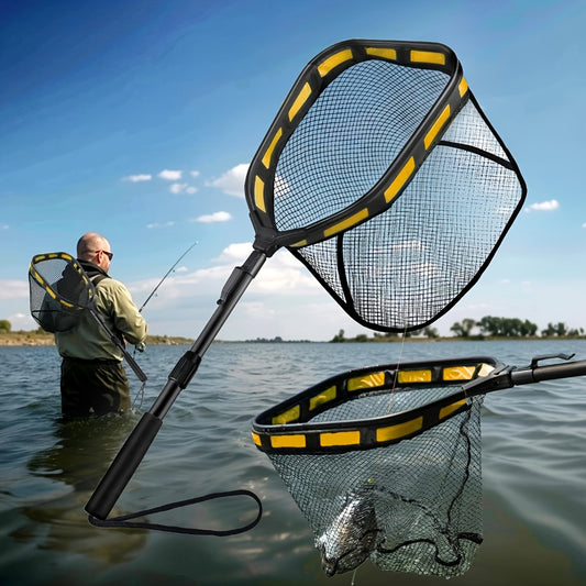 High Visibility Fishing Landing Net for Anglers and Gifts - Parry's Picks